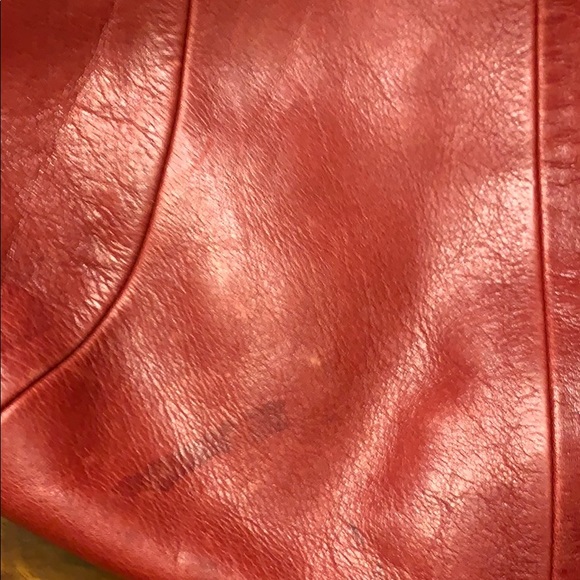 Red leather Coach purse - Picture 13 of 13